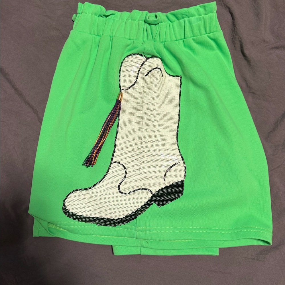 QUEEN OF SPARKLES Mardi Gras Marching Boot shorts